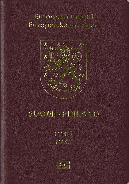 Front Cover of Finland Passport Front Cover of Finland Passport