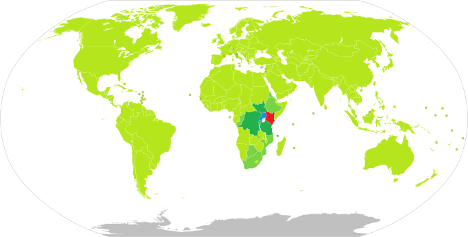 Países elegibles para la Kenia ETA