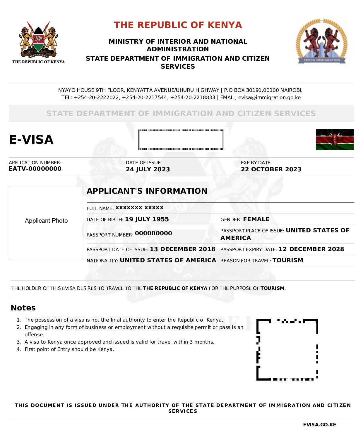 Online eTA Application
