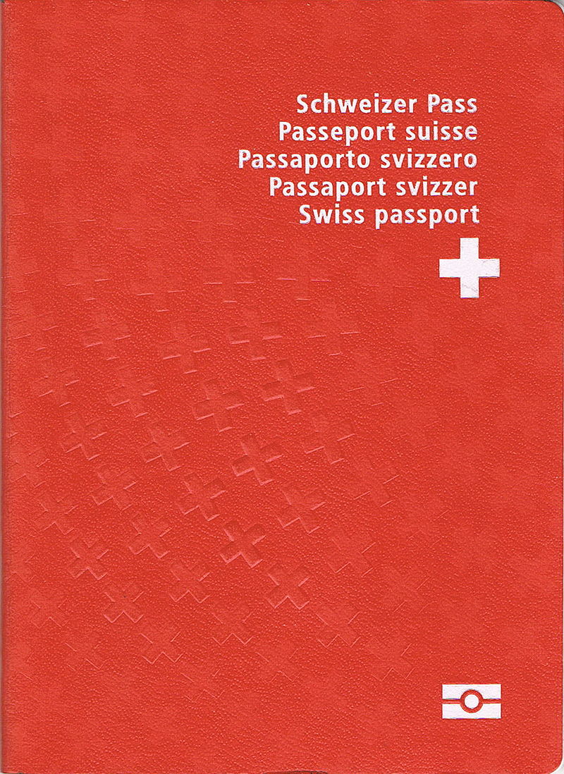 Front Cover of Switzerland Passport Front Cover of Switzerland Passport